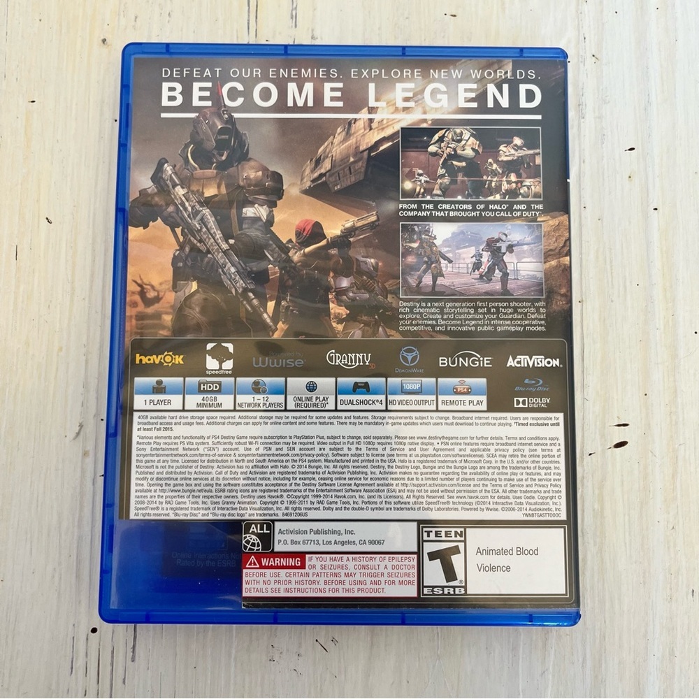 Destiny Pre Owned PS4‎ Game, Case & Booklet - Picture 3 of 3